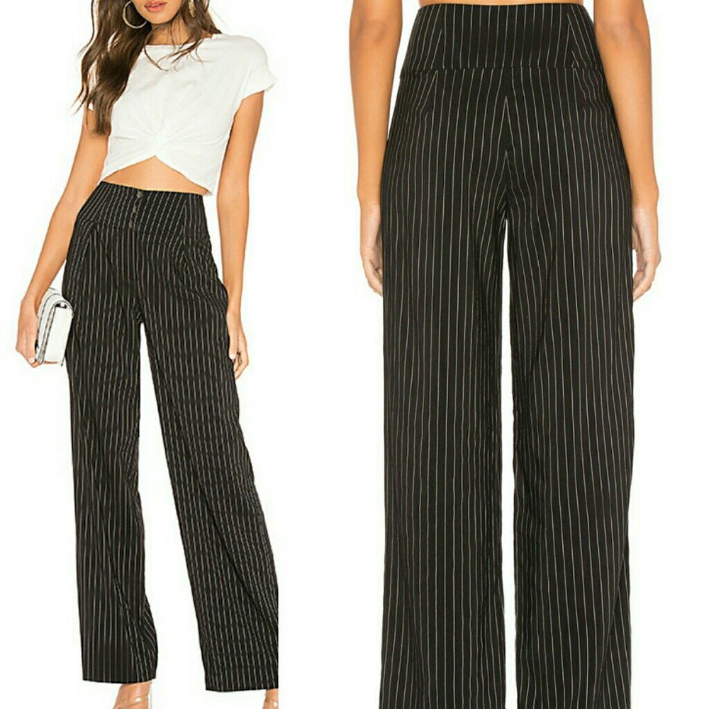 🔥Lovers + Friends Klara pant NWT M black designer - Picture 1 of 3